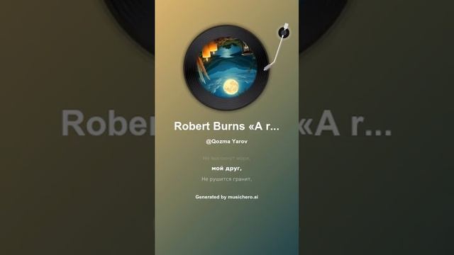 Robert Burns «A red red Rose» 12 #музыка #поэтично #песня #музыка #поэтично #песня