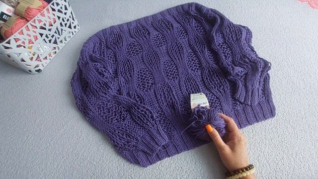 ДЖЕМПЕР БУФЫ СПИЦАМИ ИЗ ХЛОПКА/МОИ ПЛАНЫ