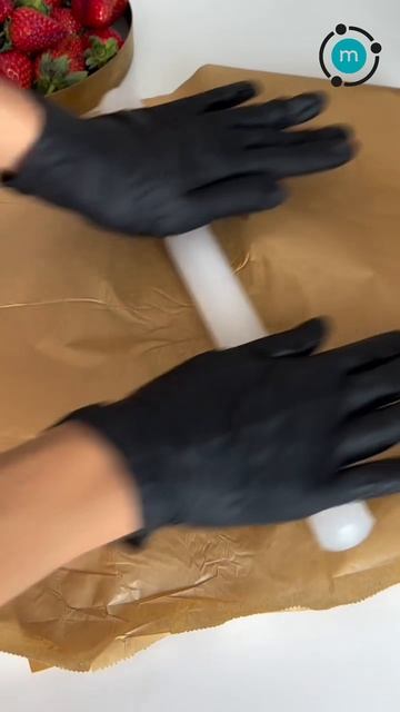 Клубничная галета с крахмалом тапиоки (WB: 123886454) и псиллиумом Molecularmeal (WB: 193613633)