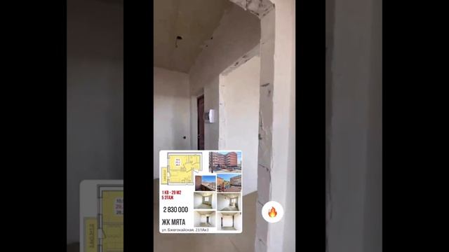 Однокомнатная квартира ЖК Мята