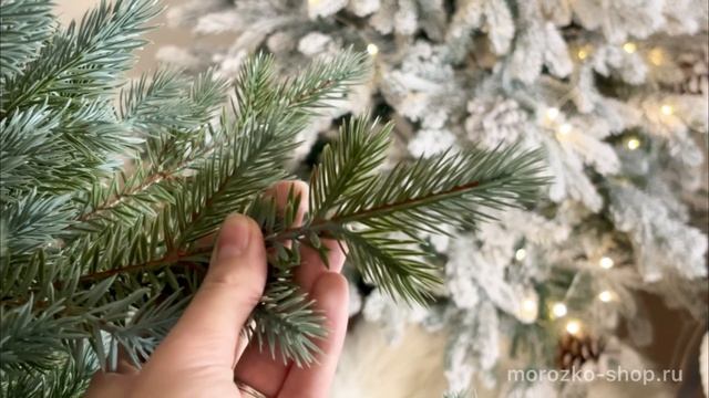 Искусственная елка НИЖЕГОРОДСКАЯ, зелено-голубая, хвоя - 100% РE, 155 см, 74605