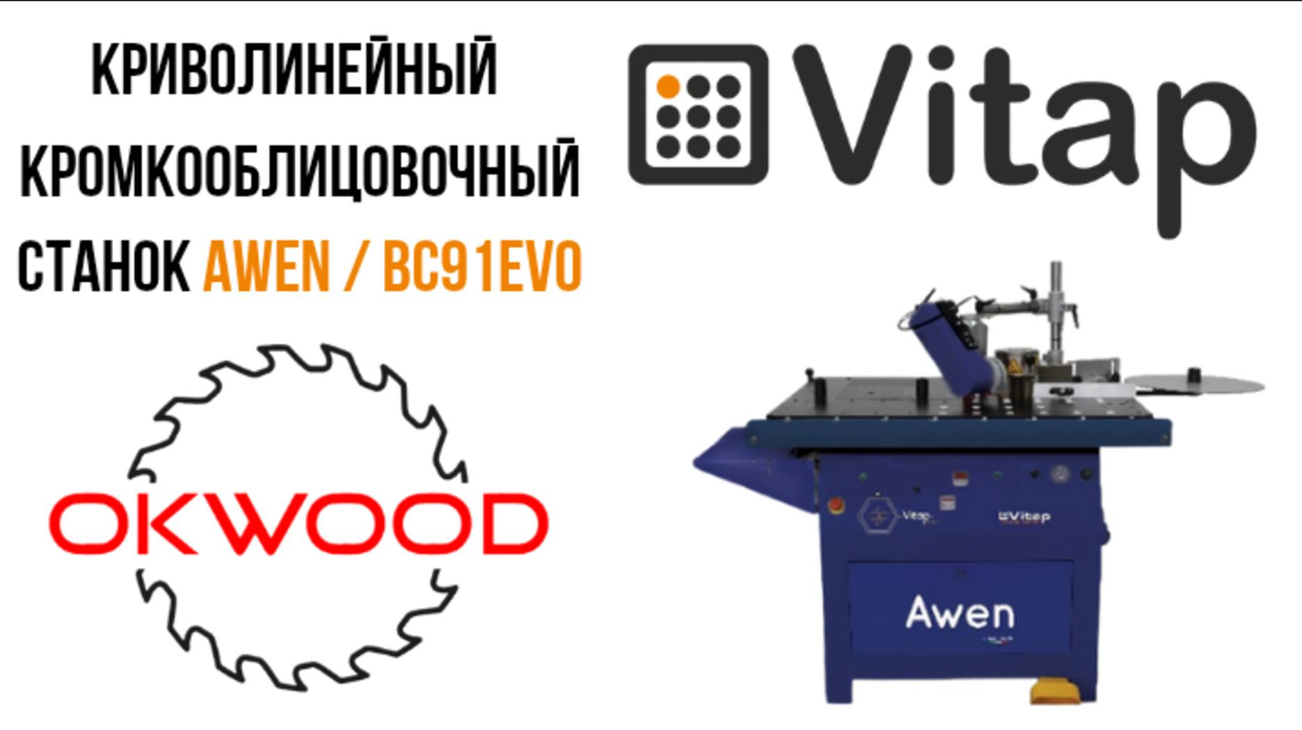 Криволинейный кромкооблицовочный станок  Vitap Awen / BC91 evo