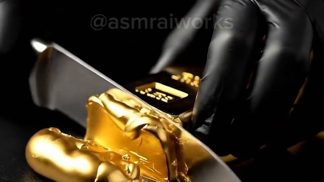 ASMR огранка золота