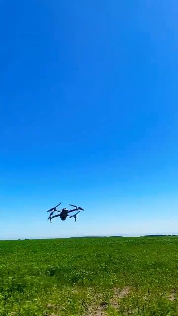 Дрон ищет сорняки над полем сои  #дрон #агродрон #соя #поисксорняков #agtech #dji #djimavic2pro