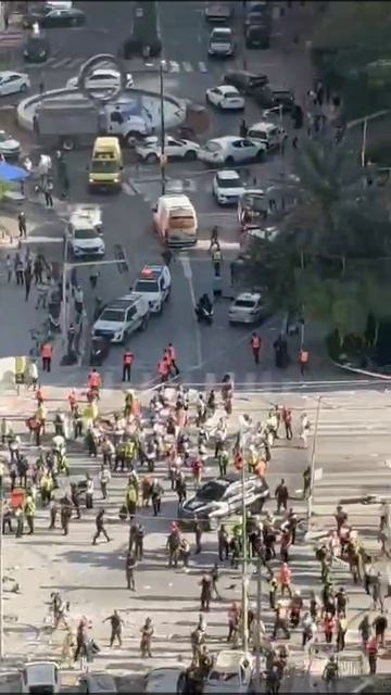 Прилет иранской ракеты в Рамат Гане, Израиль