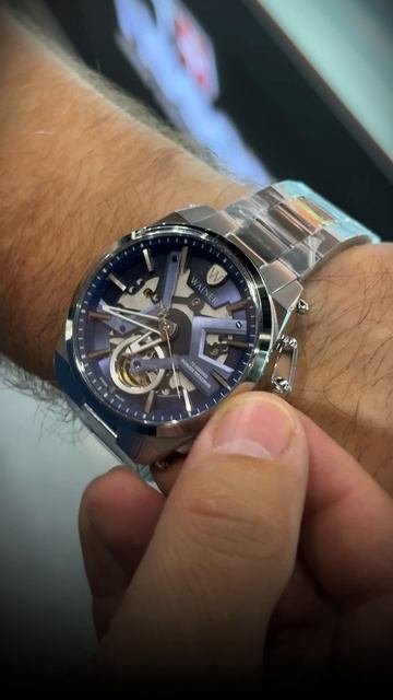 Швейцарские наручные часы, скелетон, механика #timeclub