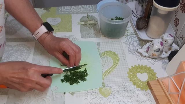 Петров пост. 16 и 17 июня.Лепёшки с зелёным луком, вареники с картошкой, раба с гавайской смесью.