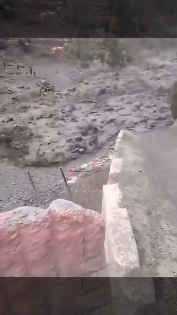 Сход селевого потока в Эминдуни (Марокко, 17.06.2025).