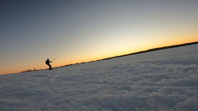 на закате