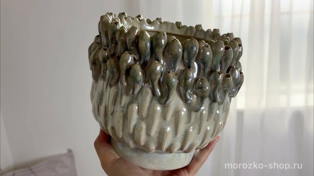 Декоративная ваза БУРЖОН, керамика, 17 см, 644660