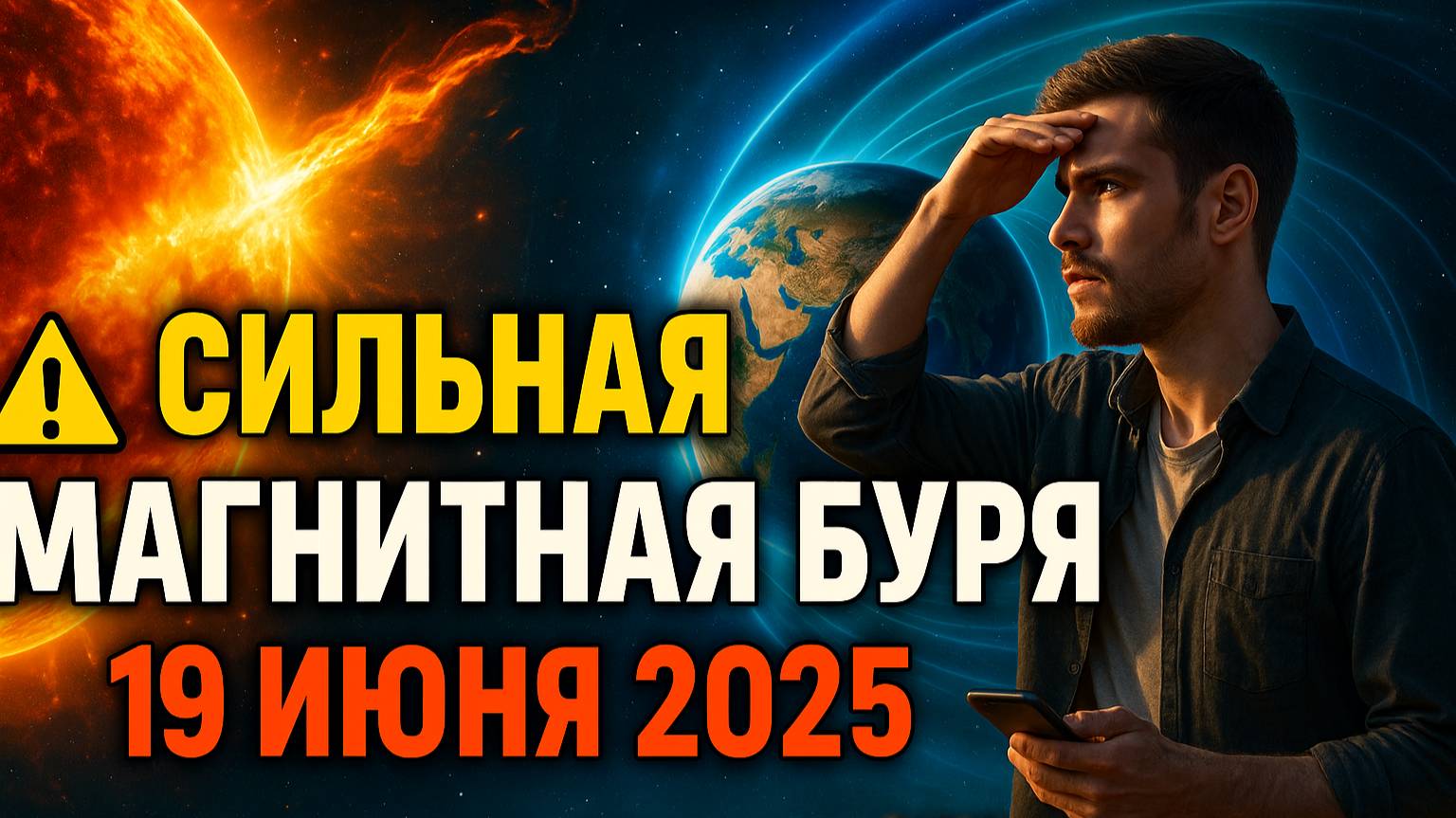 ⚠️ СИЛЬНАЯ МАГНИТНАЯ БУРЯ 19 ИЮНЯ 2025 — ГОТОВЬТЕСЬ К УДАРУ! 🔥