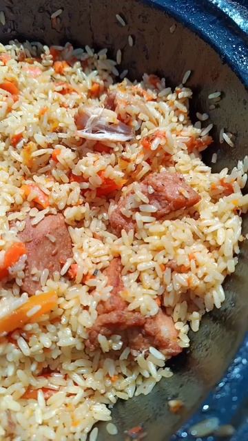 плов в казане #плов #еда #вкусно