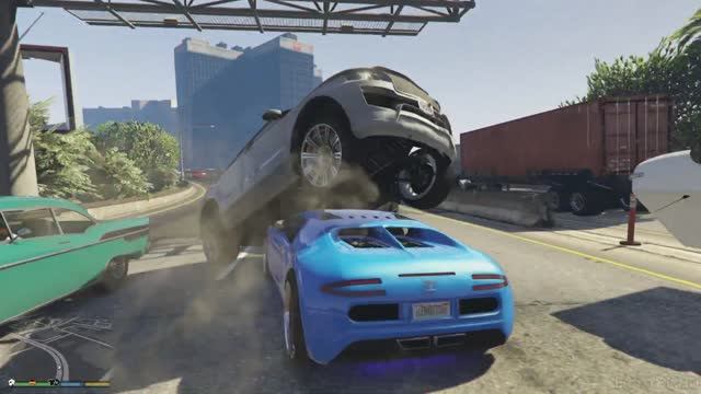 GTA 5 100 Tons Super Car Rampage #25 HD Grand Theft Auto 5
