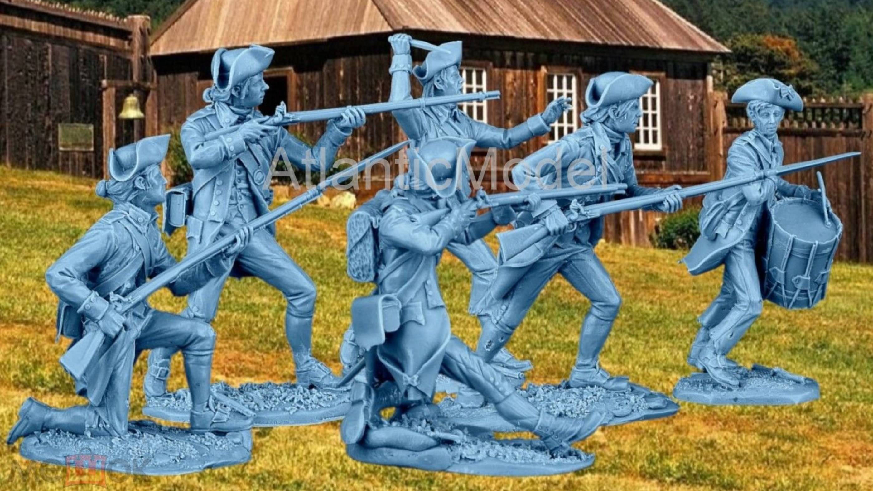 солдатики Plastic Platoon Континентальная армия США