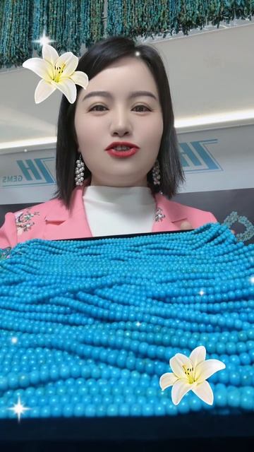 250618-10 Sleeping Beauty Turquoise Strand: Lively Bead Whispers of a Cool Fantasy Realm