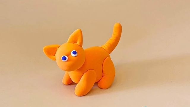 лепим котика☺☺☺☺