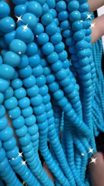 250618-15 Sleeping Beauty Turquoise Bead Strand: Interstellar Passport Adorned on the Body
