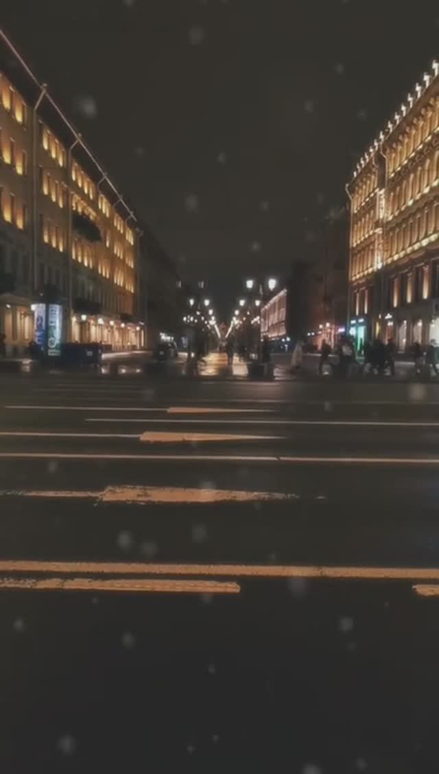 Невский проспект, ночь. Санкт-Петербург