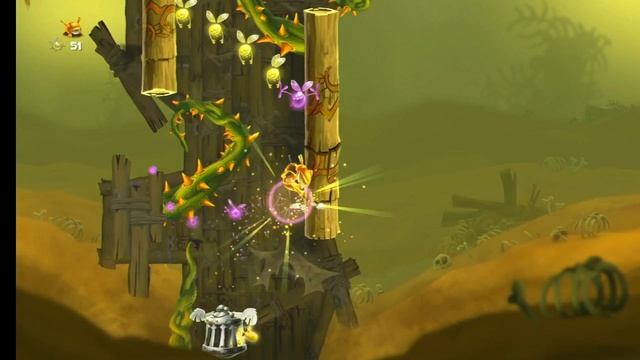 Rayman Legends. 70. Этап Вверх, еще раз вверх и убегай!