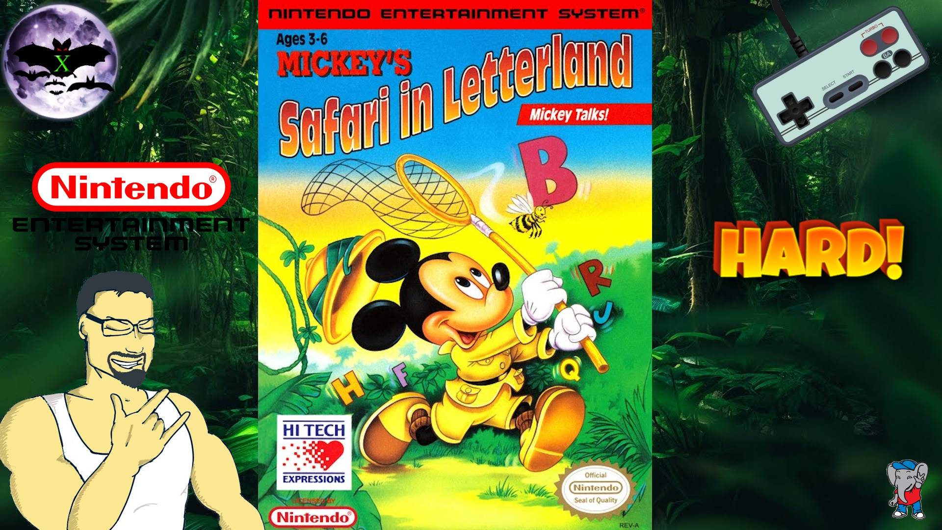 Mickey's Safari in Letterland прохождение [ Hard ] | Игра (Dendy, Nes, Famicom, 8 bit) Стрим rus