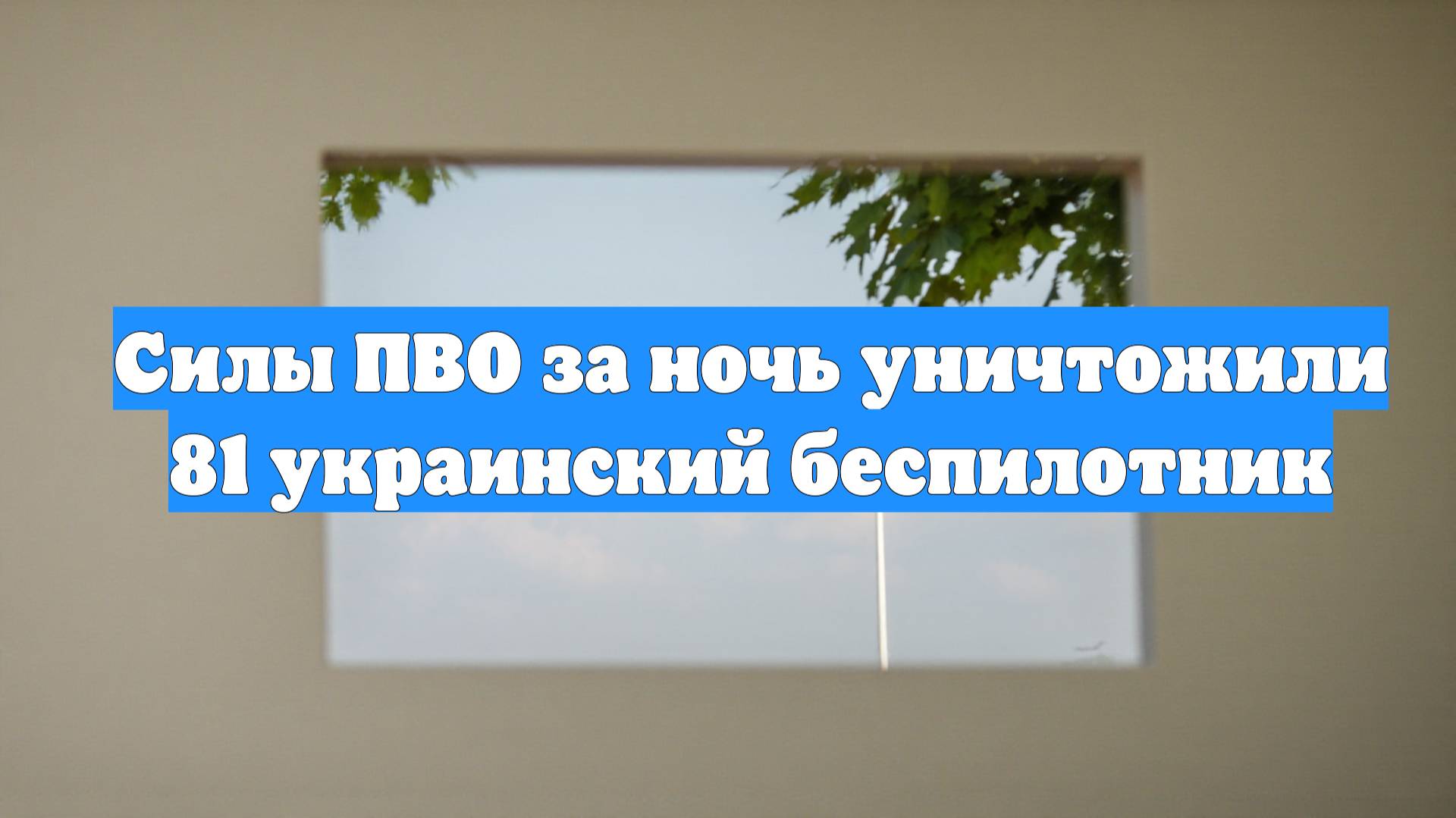 Силы ПВО за ночь уничтожили 81 украинский беспилотник