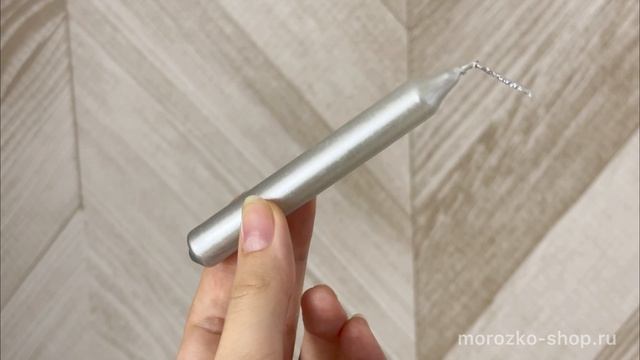 Свечи столовые МИНИ (для торта), серебряные, 10.5 см (упаковка 22 шт.), 205607