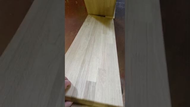 Лестница из дубового сращенного щита под отделку ч. 1