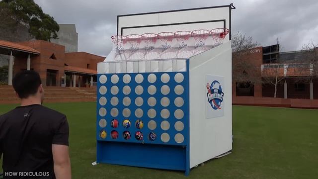 EPIC GIANT BASKETBALL CONNECT 4 GAME!