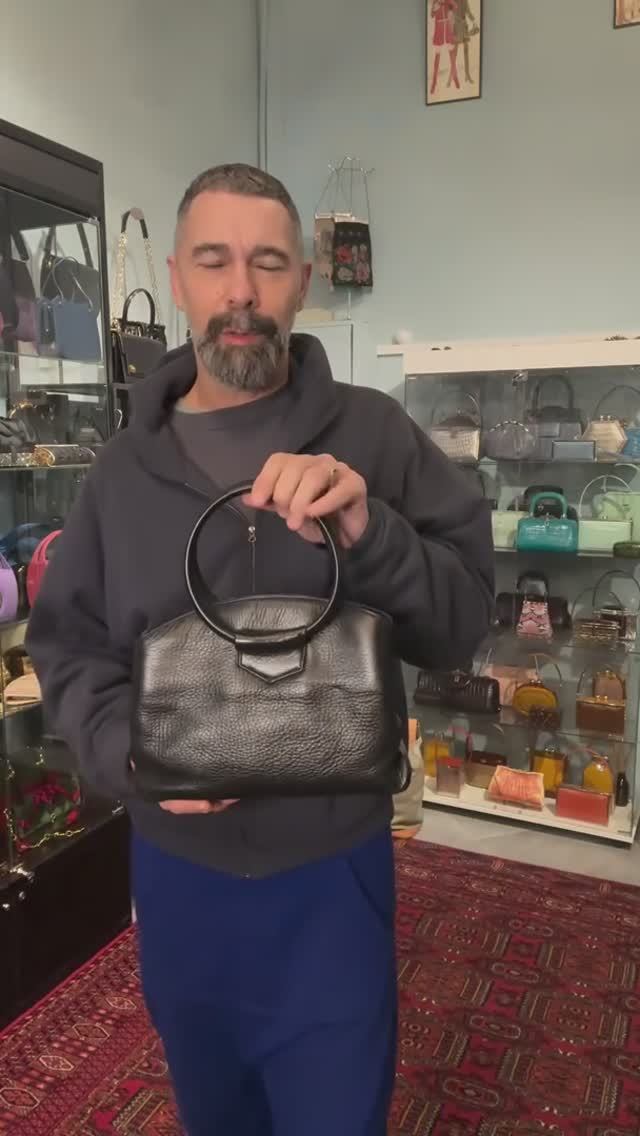 Винтажная сумка из натуральной кожи