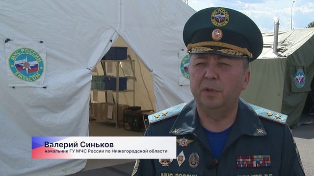 На Бору прошли учения регионального МЧС