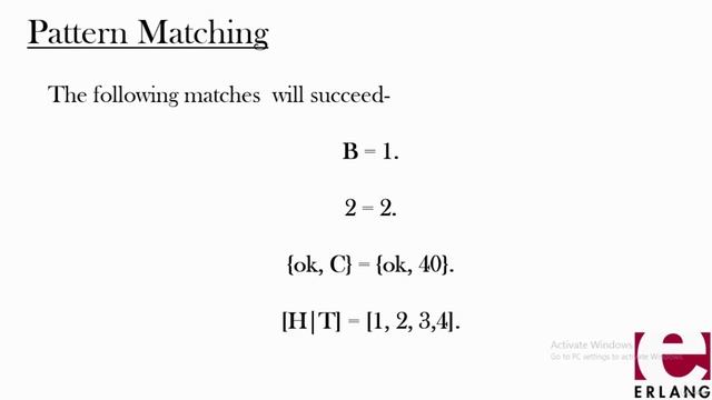 46 - Pattern Matching in Erlang