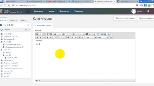 MODx Revo, ClientConfig - обзор