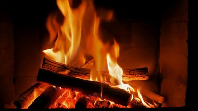 1  Камин 4К  Fireplace 4K   Звуки камина