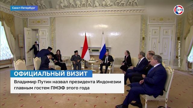 Владимир Путин и Президент Индонезии обсудили сотрудничество между странами