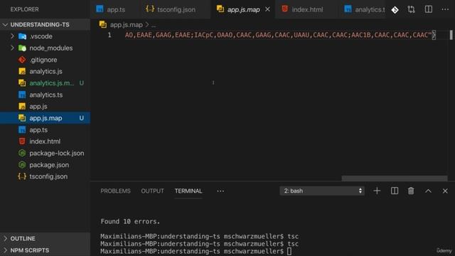 TypeScript - 035 - Компилятор TypeScript - Работа с Source Maps