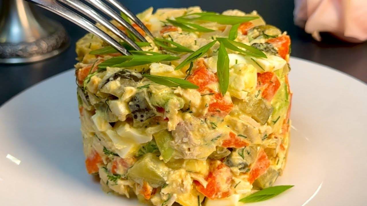 Рецепт невероятно вкусного салата из простых ингредиентов! Никакого майонеза! Здорово и быстро!