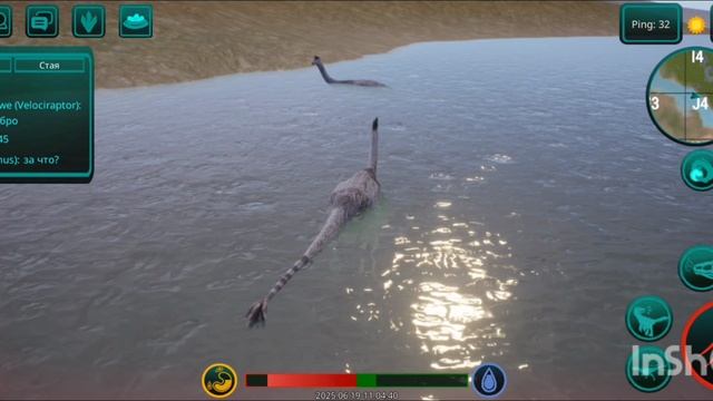 поход за динозавра орнитомима в игре  The Cursed  Dinosaur Isle