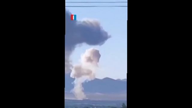 😡Густой дым над районом тяжеловодного ядерного реактора в городе Араке, который подвергся бомбардир