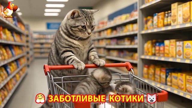 Заботливые котики спешат на помощь (92)