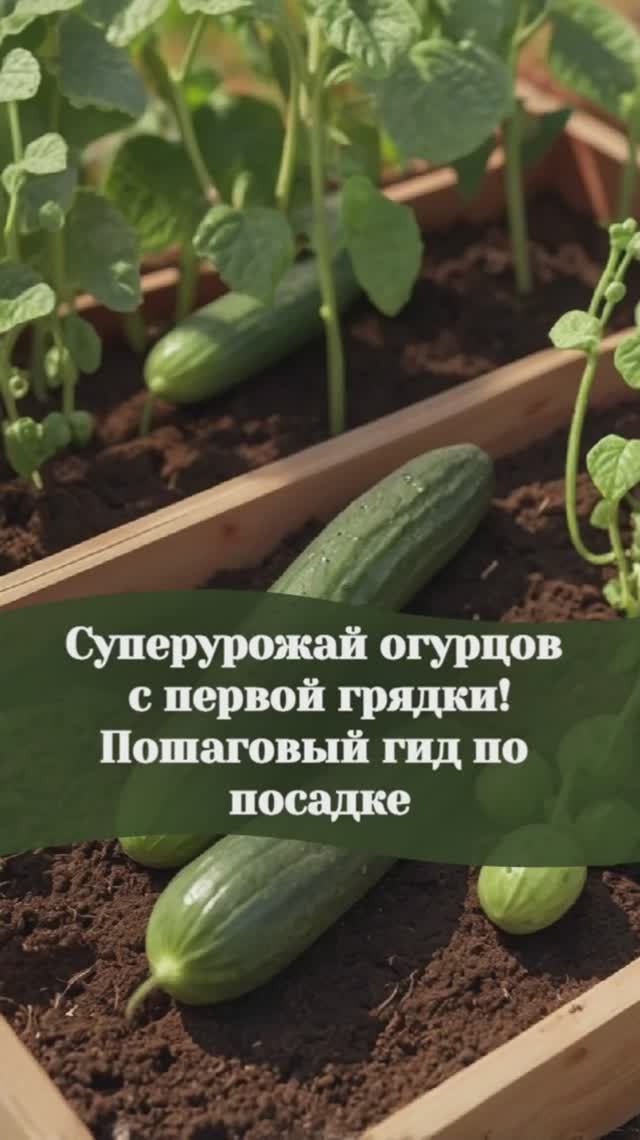 Супер урожай огурцов с первой грядки! Пошаговый гид по посадке #огурцы