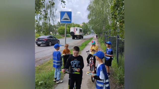Помни: у ПДД каникул нет: Песчано-Ковалинские юидовцы и летом проводят работу