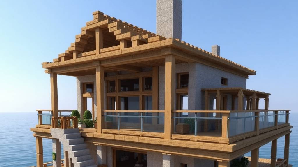 🔨 Последние балки — продолжаем крышу дома! 🏠🌅
