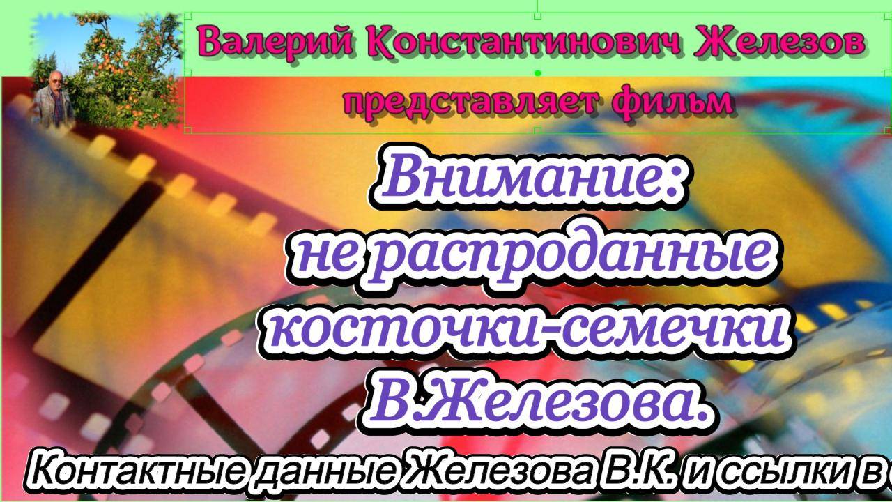 Внимание: не распроданные косточки-семечки  В.Железова.