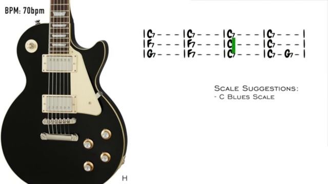 Slow Groove  Blues Backing Track in C