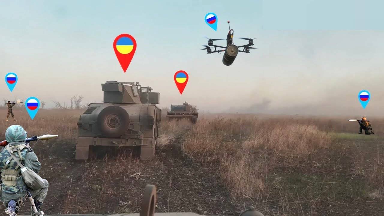 Смертельная ловушка! Колонна Humvee украинских наемников попала в засаду российских войск