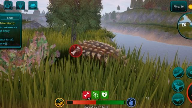 Выживание за Анки в The cursed dinosaur isle