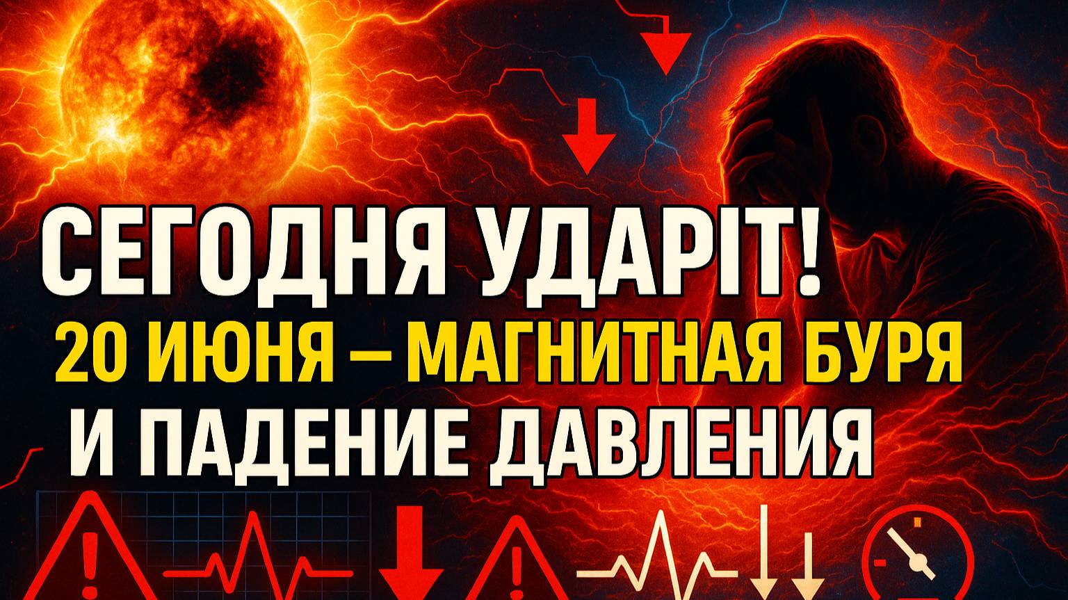 УТРОМ СТАНЕТ ПЛОХО! 20 ИЮНЯ — ПИК МАГНИТНОЙ АКТИВНОСТИ!