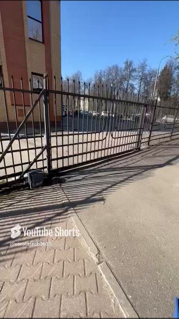 Откатные ворота, монтаж привода Саме ВХ-708, Подольск