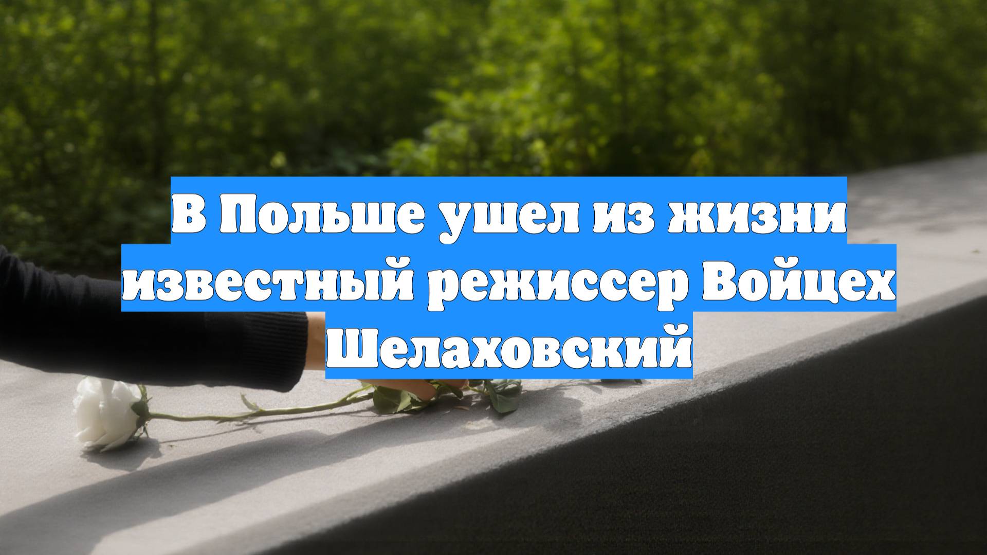 В Польше ушел из жизни известный режиссер Войцех Шелаховский
