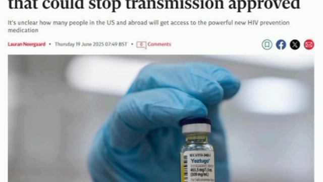 ❗️В США представили первую в мире вакцину со стопроцентной защитой от ВИЧ